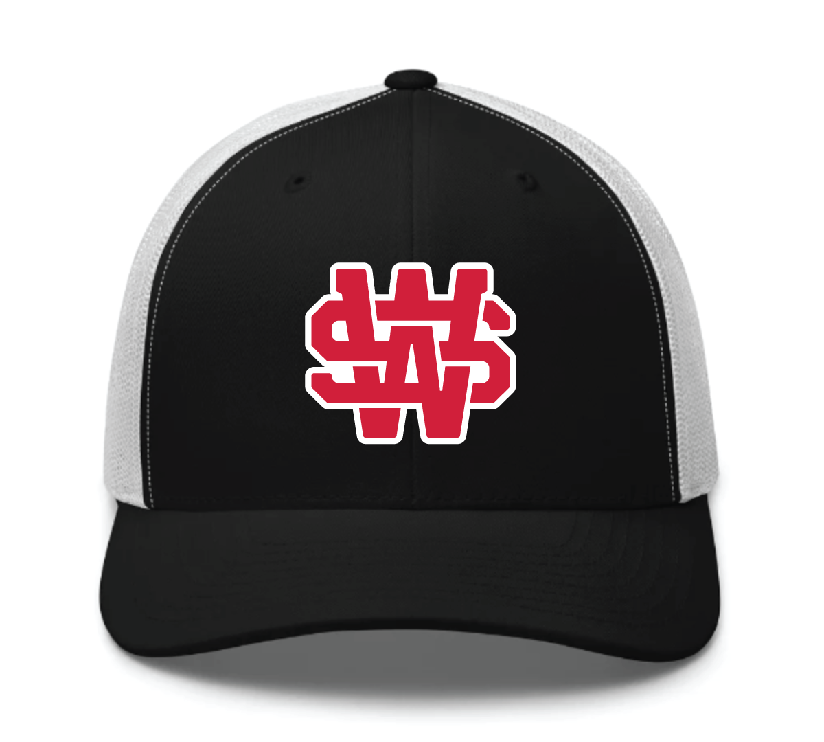Monogram Trucker - Red/White Graphic