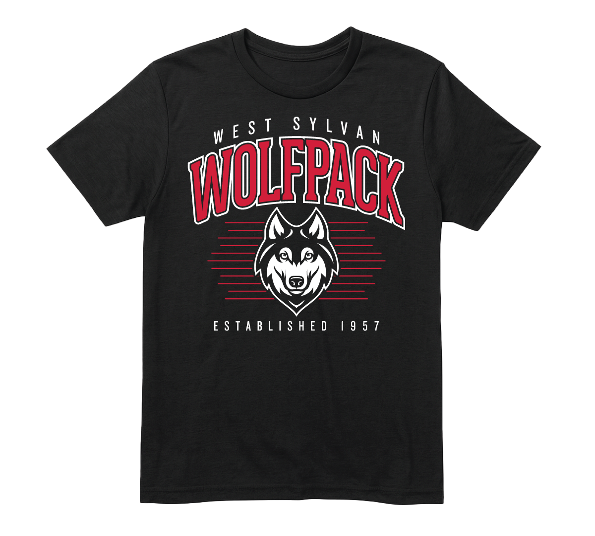 Retro Collegiate Tee - Black