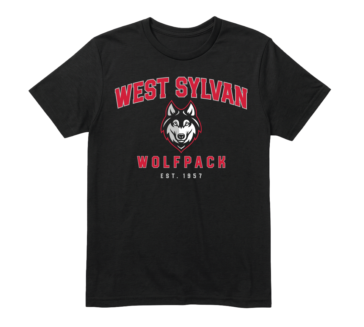 Wolf Crest Tee - Black