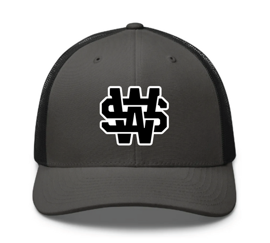 Monogram Trucker - Black/White Graphic