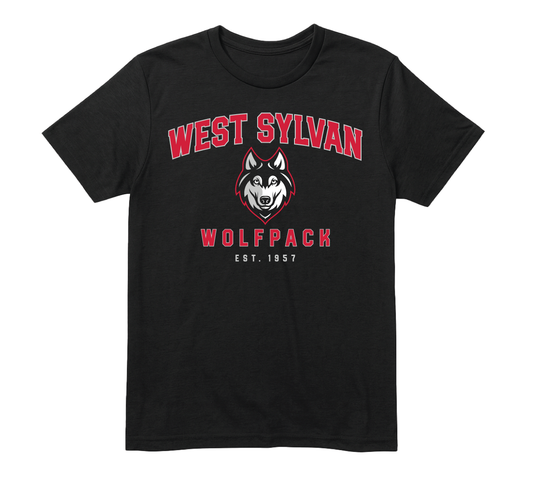 Wolf Crest Tee - Black